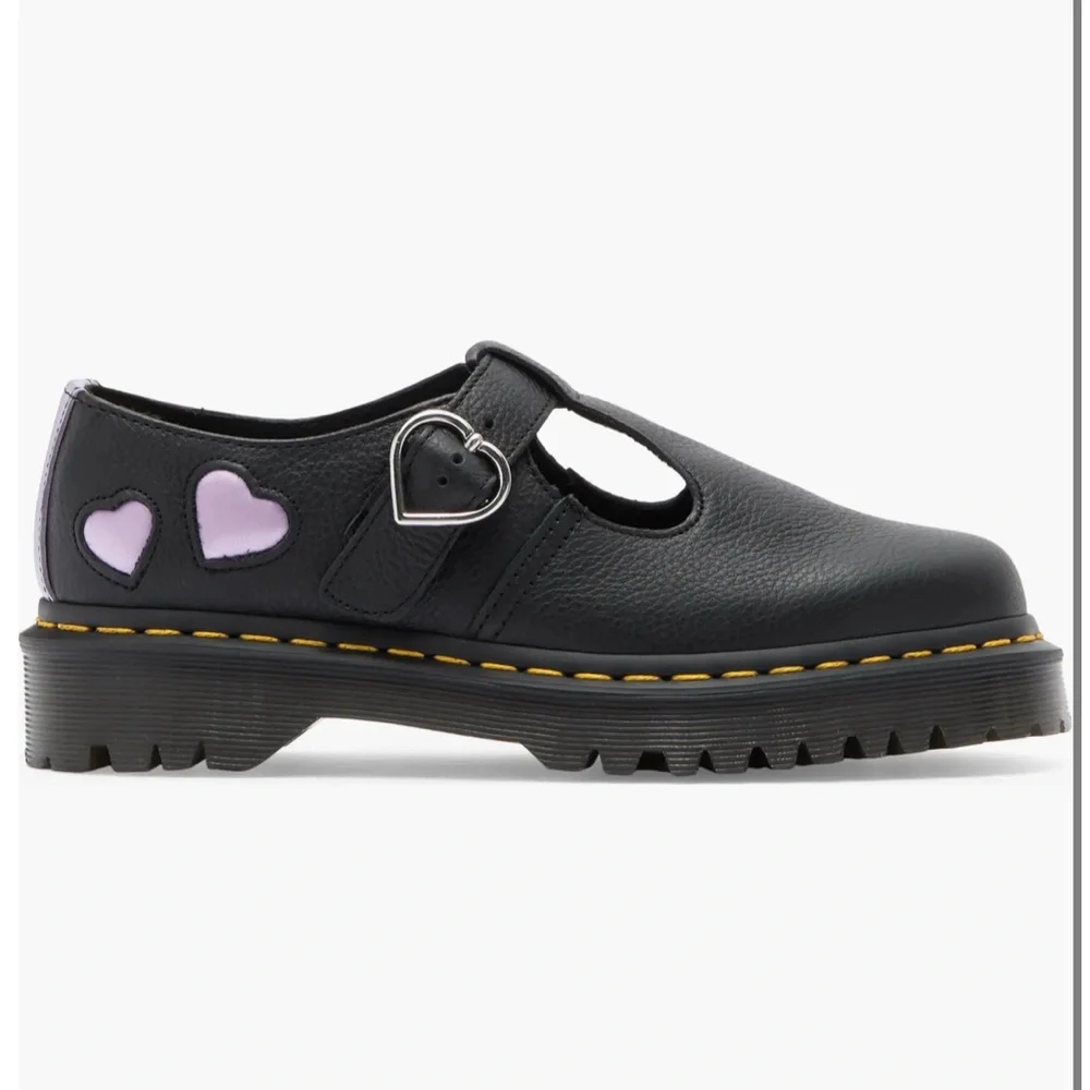 NWOT Dr Marten’s Polley Heart T-Bar Shoe - Picture 1 of 5
